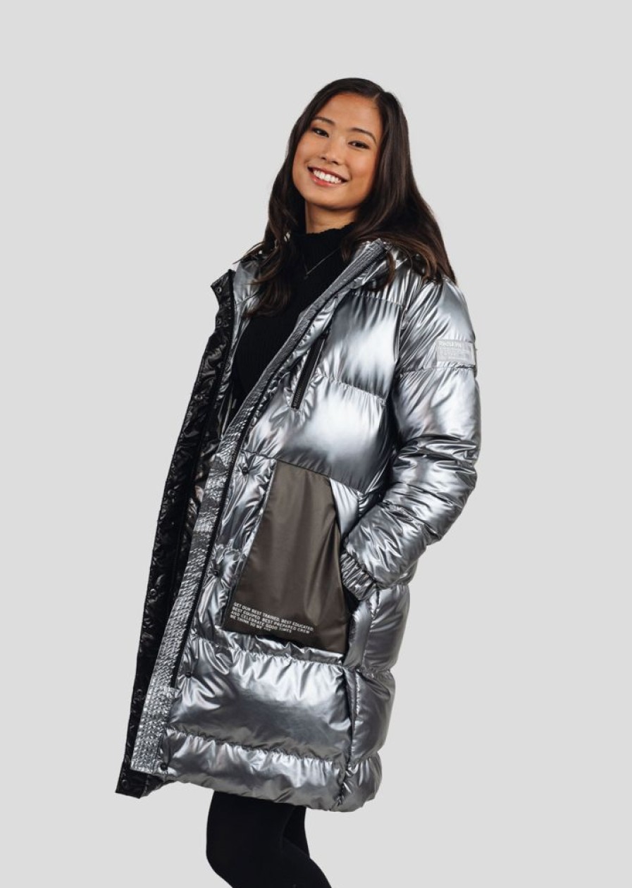 Femme Redskins Doudounes & Parkas Femme | Doudoune Wells Chase Silver