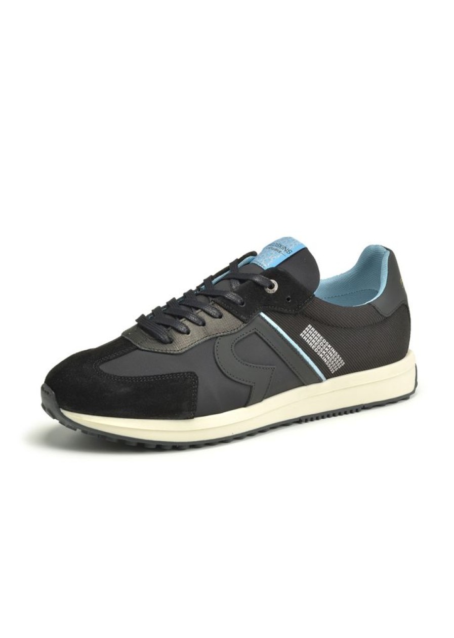 Homme Redskins Baskets | Baskets Blunt Bleu Fonce/Noir